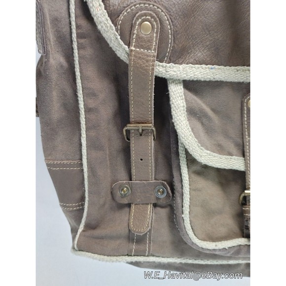 Myra Bag Brown and Cream Tote - Picture 16 of 16